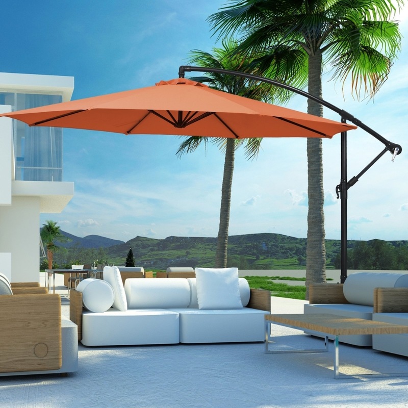 Buy Oasis Outdoor Umbrella 3.5m Cantilever Patio Garden Parasol ...