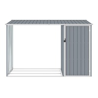 Outdoor Firewood Shed Garden Log Timber Fire Wood Organizer Tool Storage House