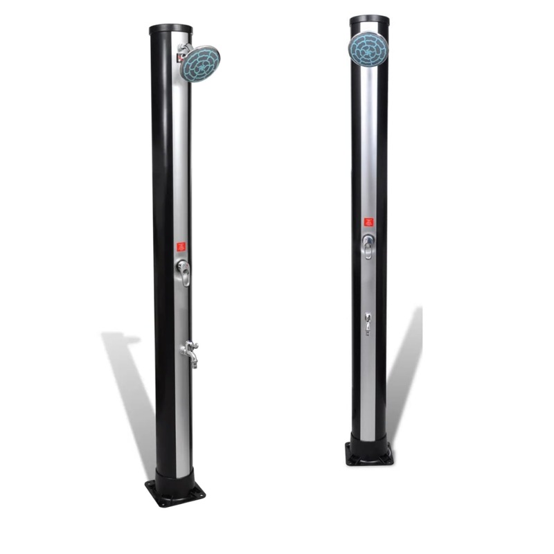 Buy Outdoor Portable Backyard Garden Pool Beach Solar Heated Shower 35L Height 196cm MyDeal