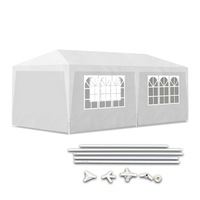Party Tent With Side Panels 3x6m Outdoor Event Festival Shelter Canopy Gazebo