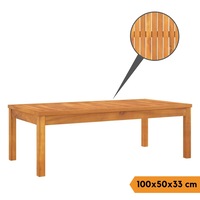 Patio Coffee Table Solid Acacia Wood High Quality Outdoor Garden Furniture 100cm