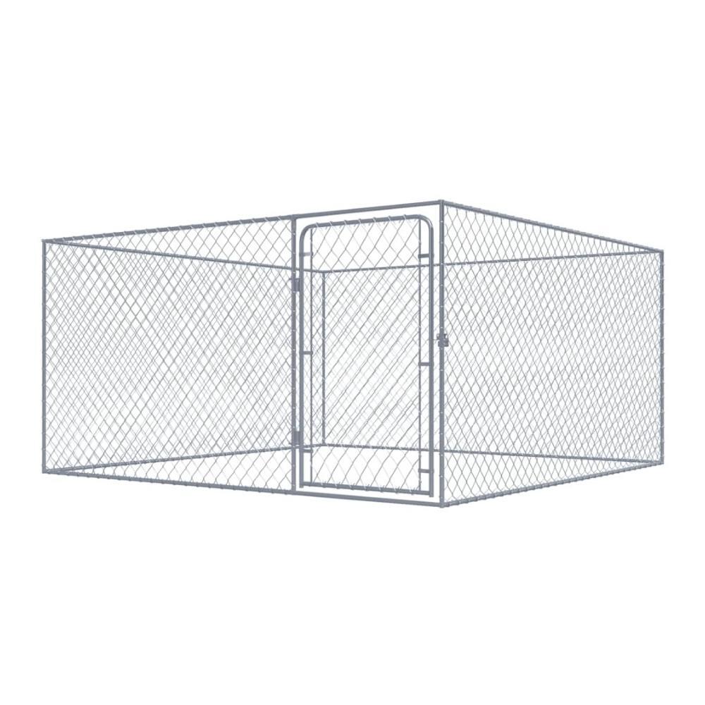 Pet Dog Kennel Outdoor Cage Large Metal Puppy Wire House Enclosure Steel Playpen