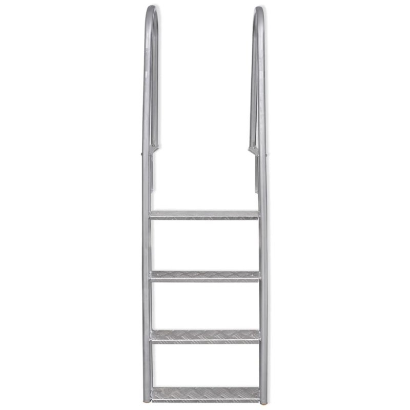Buy Pool Ladder 4 Step Dock Stair Aluminium 167cm Non Slip Surface Weather Resistant Mydeal 8748