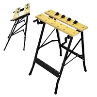 Portable Mobile Garage Work Bench Sawing Cutting Foldable Table Recorded Ruler