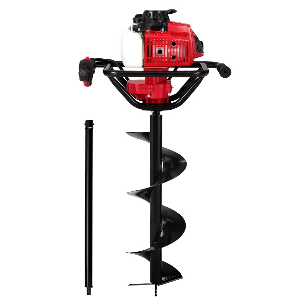 Post Hole Digger 80cc Petrol Earth Auger Fence Borer Drill Bit Diggers 97x30cm