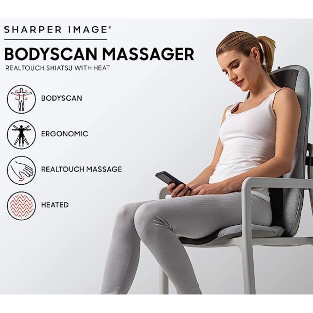 Sharper image discount chair back massager