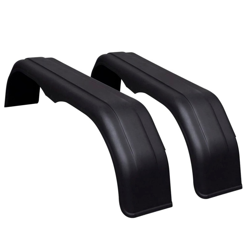 Buy Trailer Mudguard Tandem Twin Axle Black Plastic Mudguards
