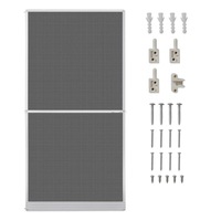 UV Resistant Hinged Insect Screen For Doors Mosquito Bug Fly Netting With Frame