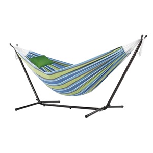 Viver 2.7m Hammock Chair Lounger Bed W/ Stand Steel Frame Carry Bag Cotton Oasis