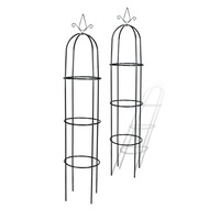 X2 Arbour Pergola Trellis Climbing Plants Decorative Garden Tower Arch Metal