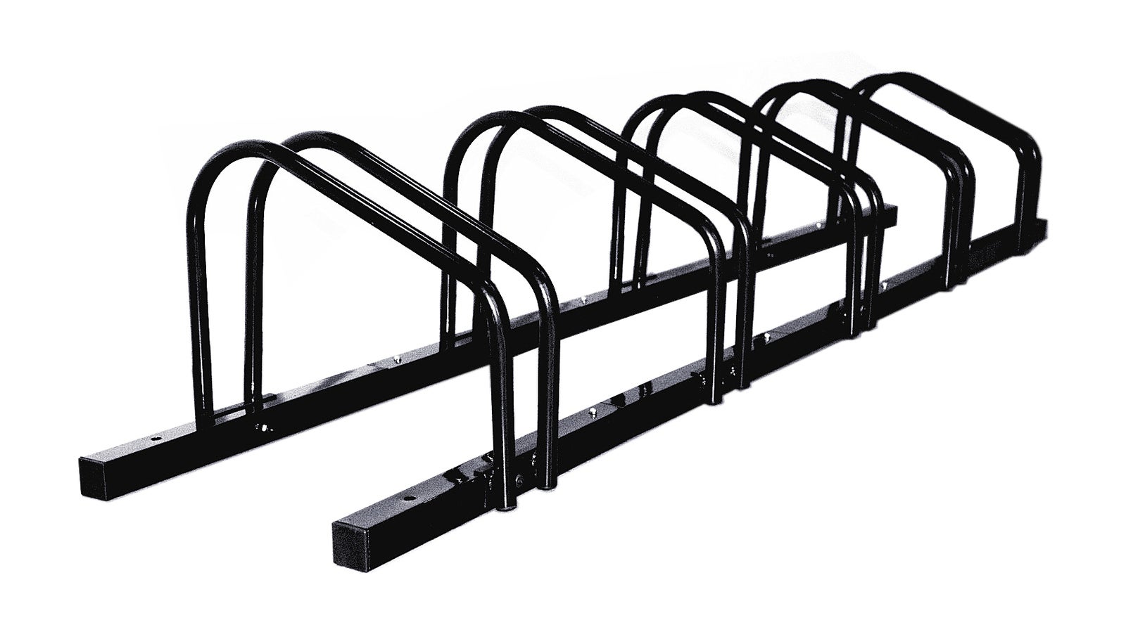 1 - 5 Bike Floor Parking Rack Storage Stand Bicycle Black