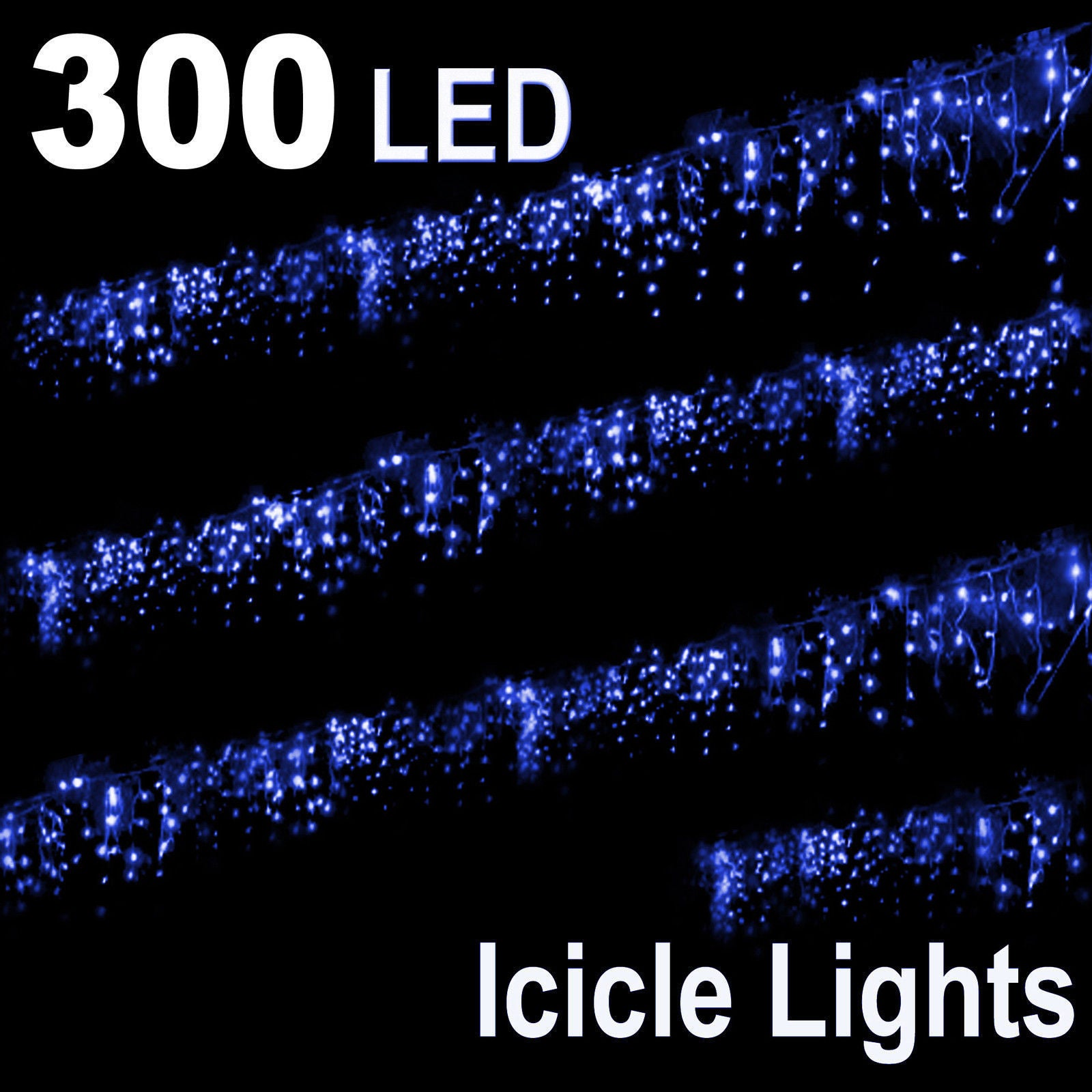 300 Leds Party Christmas Wedding Led Icicle String Lights Rope 