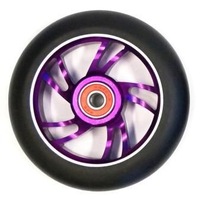 Scooter Wheel Alloy 110mm incl abec-9 bearing in PURPLE core