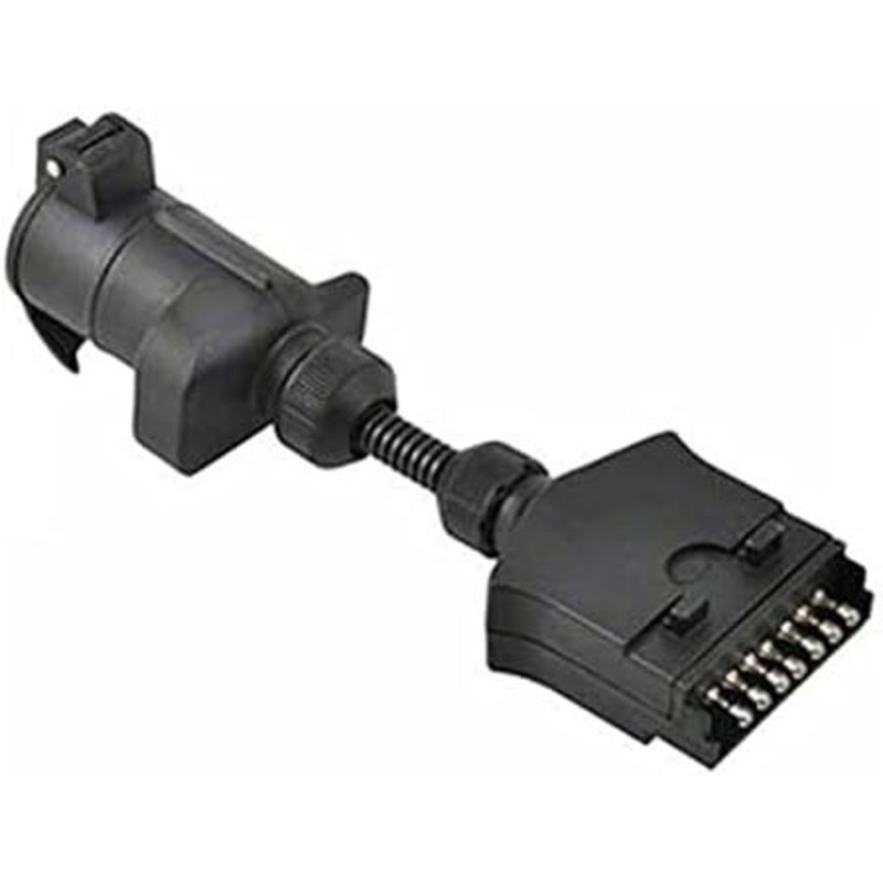 Buy Trailer Adapter Plug 7 PIN Round Female to Flat Male Caravan, Boat