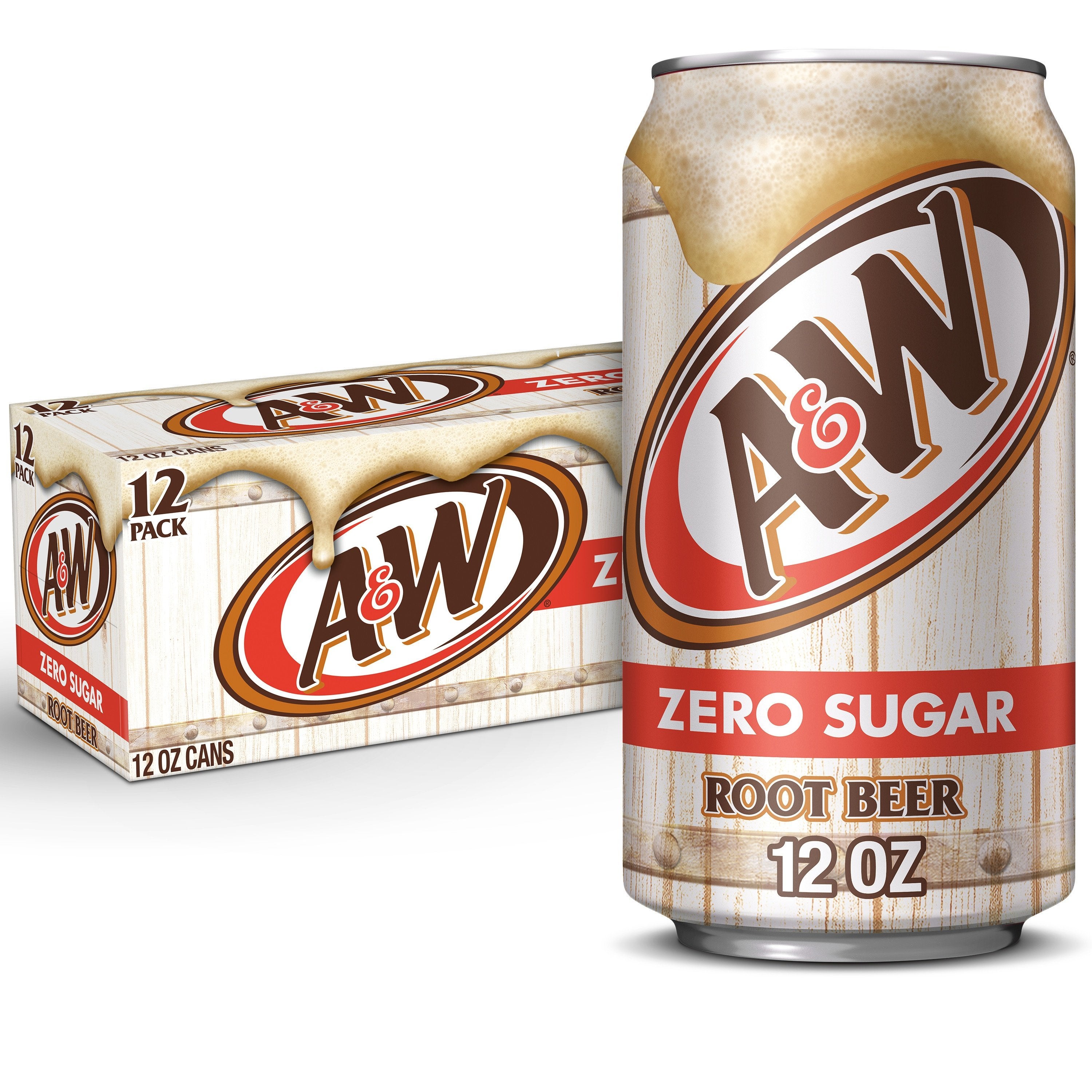 A&W Root Beer Zero Sugar 355ml x 12 cans