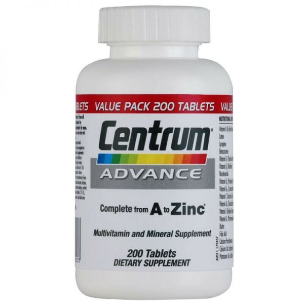 Centrum Advance For Adults Multivitamin & Minerals 200 Count Value Pack