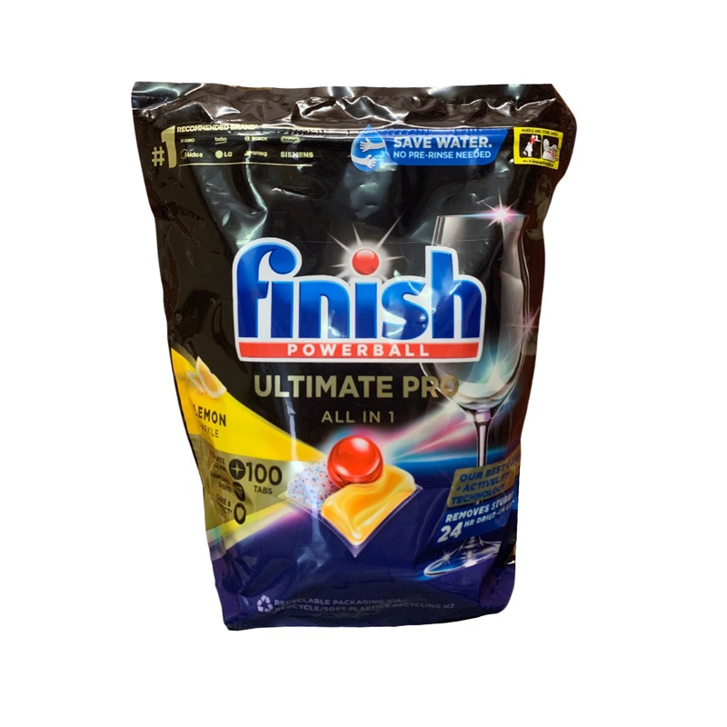 Buy Finish Powerball Ultimate Pro All In 1 Lemon Sparkle Dishwashing