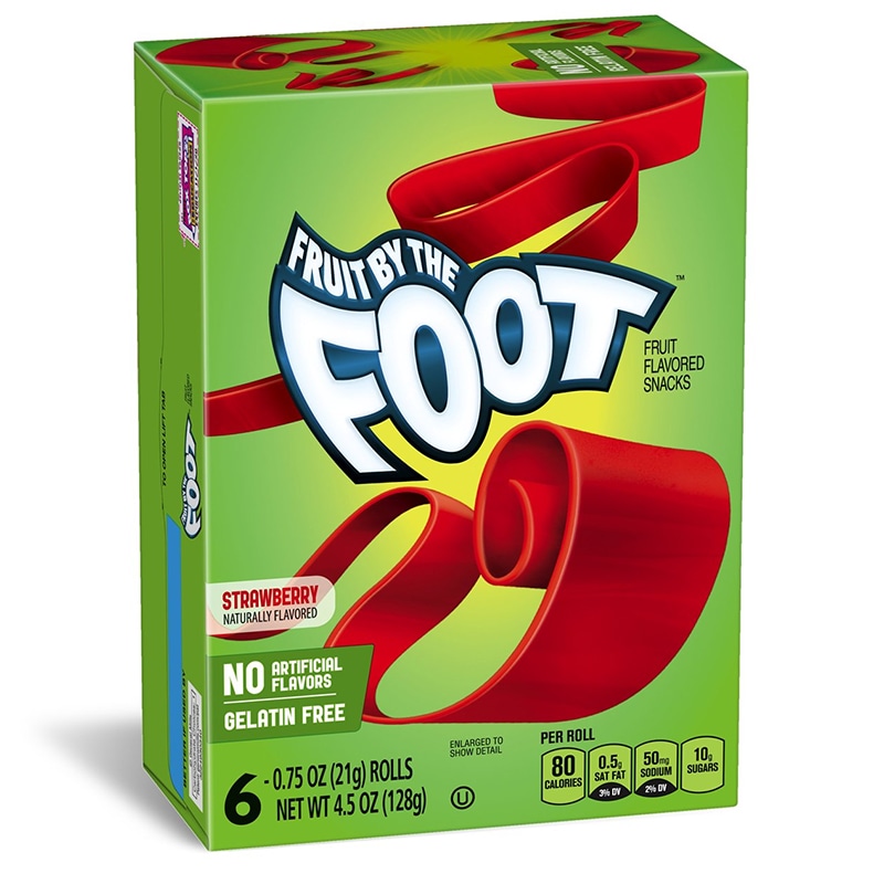 Buy 2 x Fruit By The Foot Fruit Snacks Strawberry 6 Rolls 128g - MyDeal