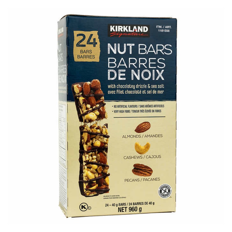 Buy Kirkland Signature Nut Bars Cocoa & Sea Salt 24 Pack MyDeal