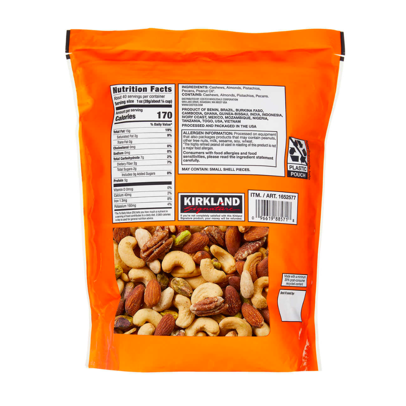 Buy Kirkland Signature Unsalted Mixed Nuts 113kg Mydeal