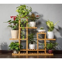 Bamboo Wooden Plant Stand Garden Planter Flower Pots Stand Shelf Indoor Outdoor