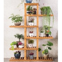 Bamboo Wooden Plant Stand Indoor Outdoor Garden Planter Flower Pot Stand Shelf