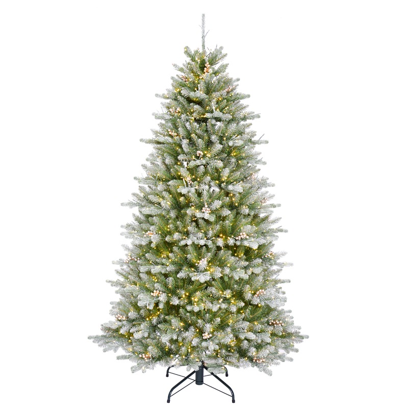 Buy 9 Foot Christmas Tree with Lights Snowy MyDeal