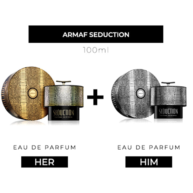 Buy Seduction Pour Femme 100ml EDP Women + Pour Homme 100ml EDP Men by