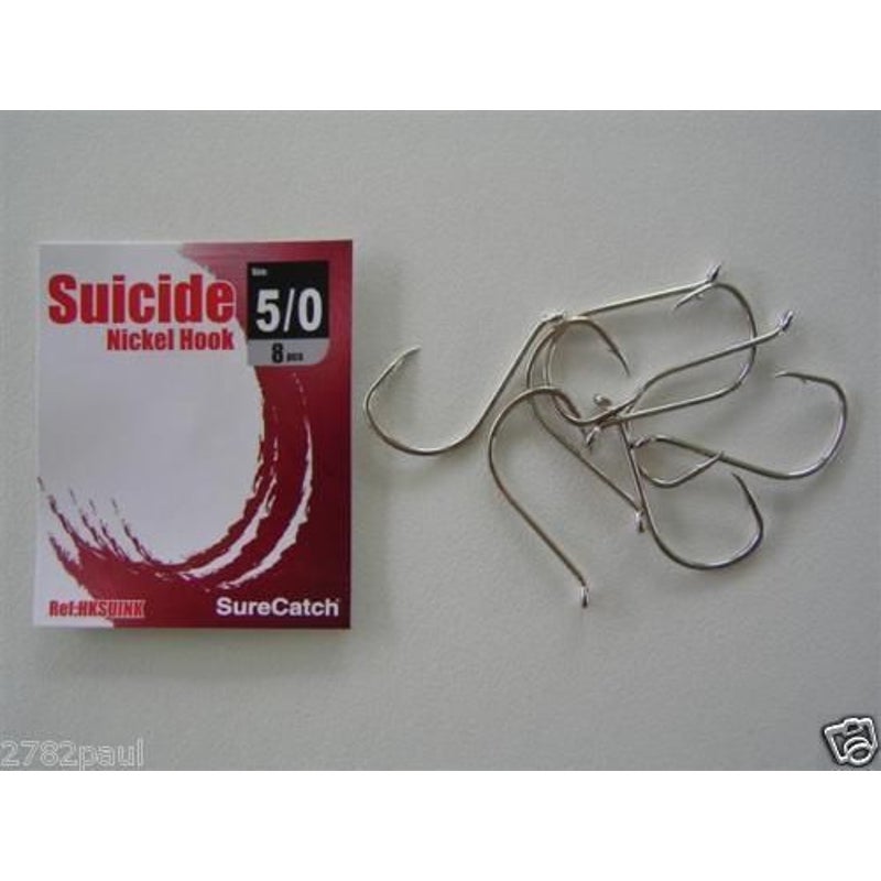 Buy Surecatch 140 Piece Assorted Suicide Fishing Hook Pack in Tackle Box -  MyDeal