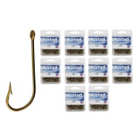 Buy 10 Boxes of Mustad 4190 Bronze Kendal Kirby Fishing Hooks - MyDeal