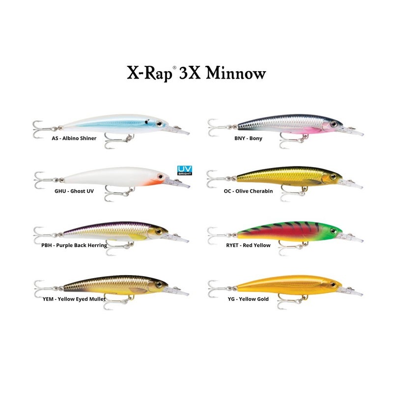 Buy 10cm Rapala X-Rap 3X Minnow Slow Diving Floating Jerkbait Fishing Lure  - MyDeal