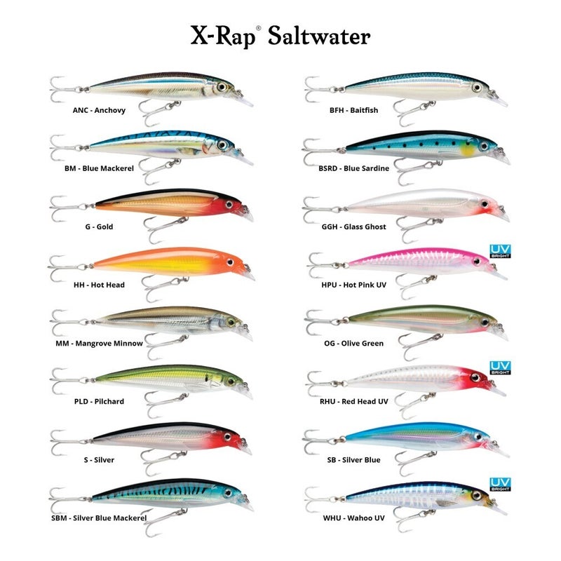 Buy 10cm Saltwater X-Rap Jerkbait Fishing Lure - Blue Mackerel