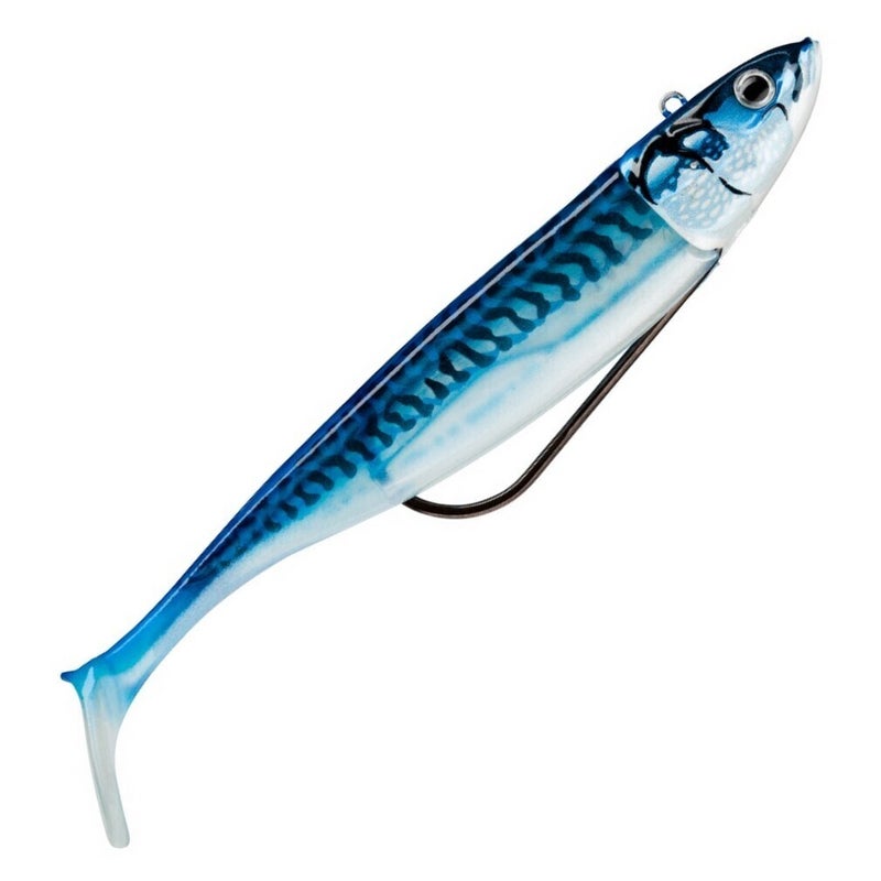 Buy 2 Pack of Rigged 14cm Storm Biscay Shad Soft Body Fishing Lures - Blue  Mackerel - MyDeal