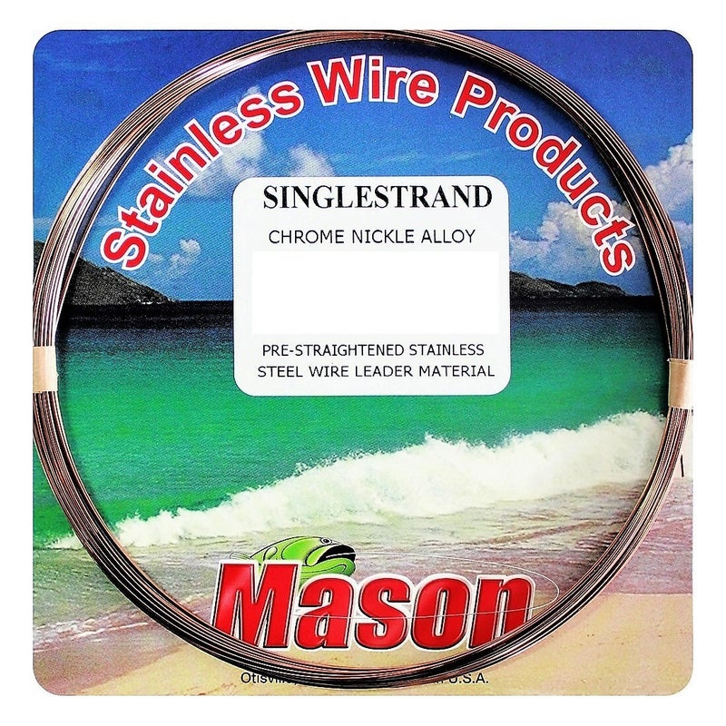 Buy 25ft Coil of Mason Single Strand Stainless Steel Wire Fishing Leader -  MyDeal