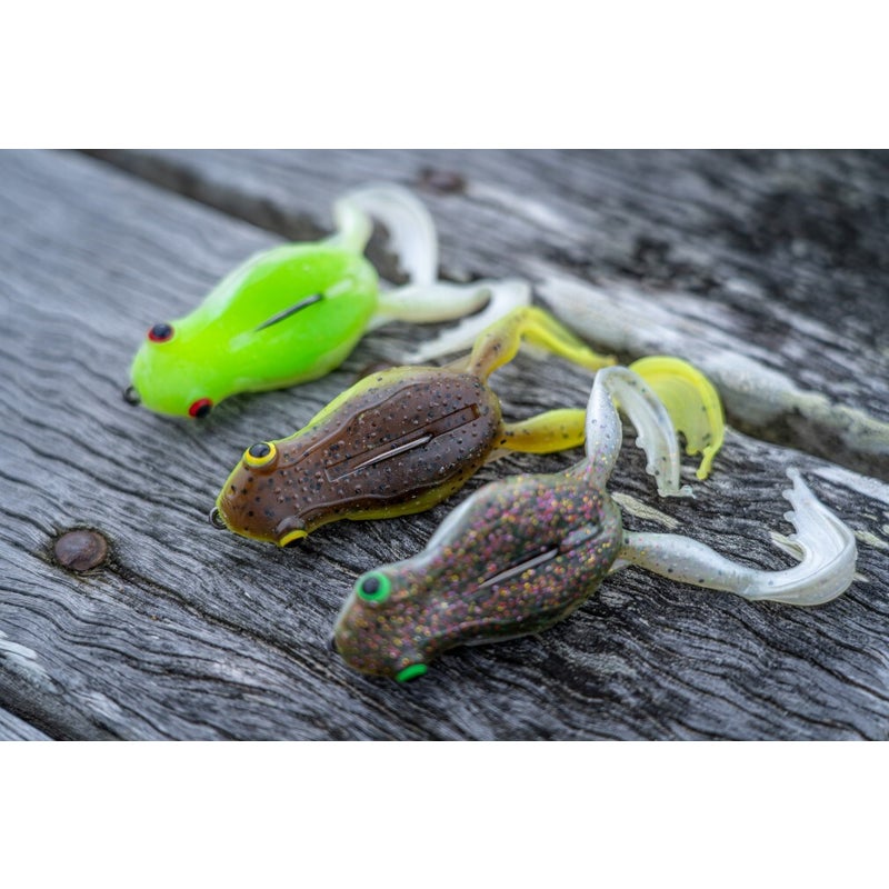 Buy 3 Pack of 65mm Chasebaits Flexi Frog Soft Bait Fishing Lures