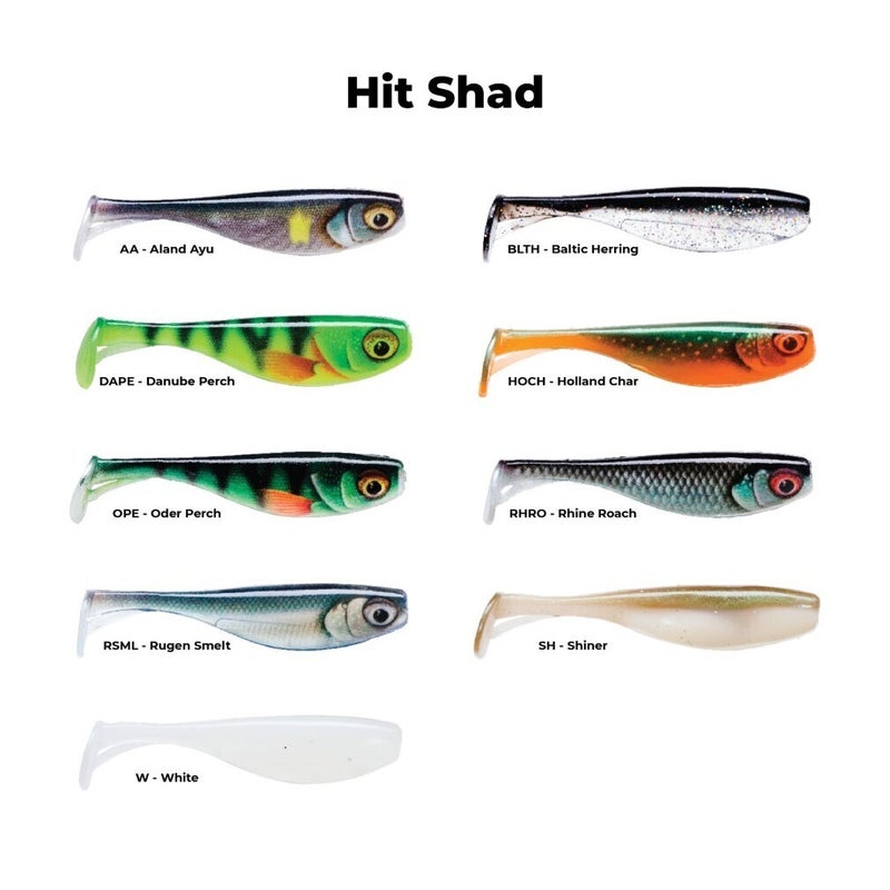 Buy 4 Pack of 4 Inch Storm Hit Shad Soft Plastic Fishing Lures