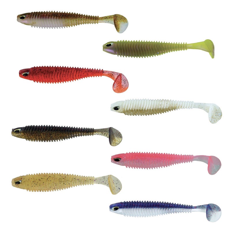 Buy 4 Pack of Chasebait 5.5 Inch Paddle Bait Soft Plastic Fishing Lures -  MyDeal