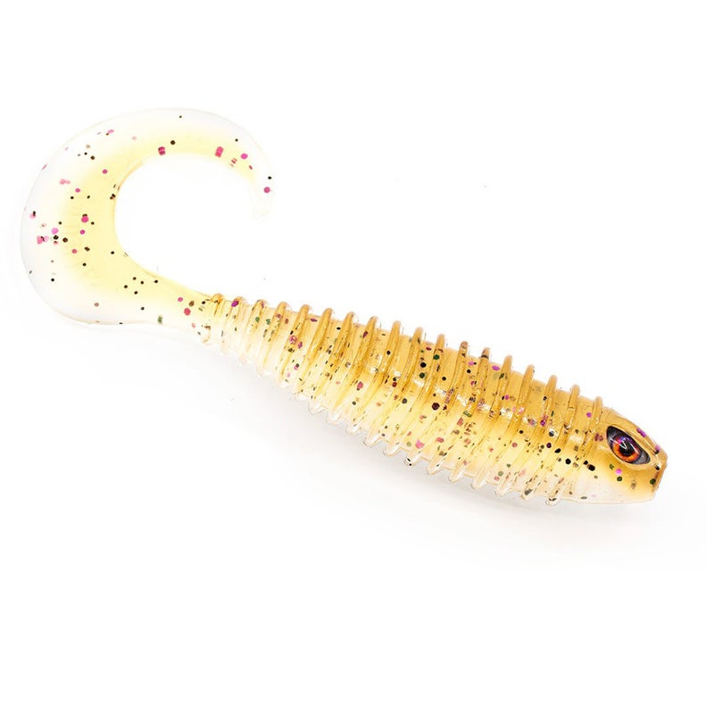 Buy 5 Pack of Chasebait 4 Inch Curly Tail Soft Plastic Fishing