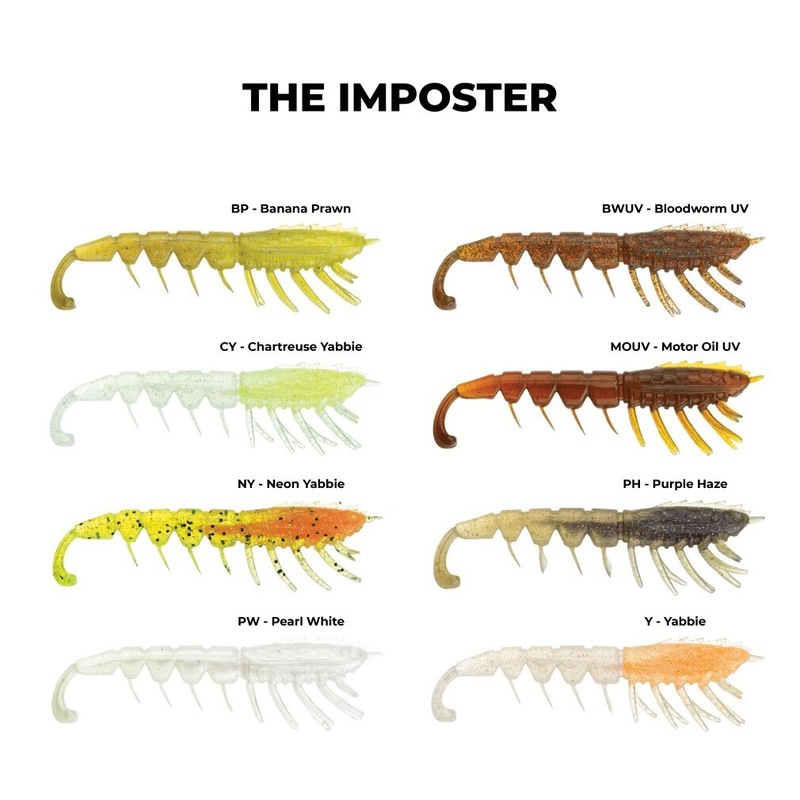 Buy 6 Pack of 3 Inch Rapala Crush City The Imposter Soft Plastic Prawn