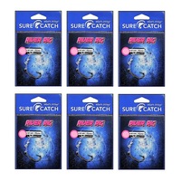 6 Pack of Surecatch Pre-Tied River Rigs with Bronze Hooks