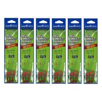 6 Packets of Surecatch Snelled Chemically Sharp Red Long Shank Hook Rigs-72 Rigs