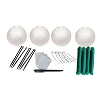 Crab Pot Accessories Kit-4 x 150mm Poly Floats-4 Clips-4 Id Tags-4 Ropes-1 Pen
