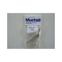 Mustad Pre-Rigged Swivel Gang Hooks 4/0 3 Hooks 3 Sets