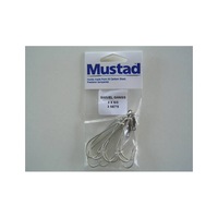 Mustad Pre-Rigged Swivel Gang Hooks 5/0 3 Hooks 3 Sets