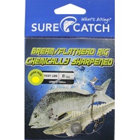 Surecatch Pre-Tied Bream/Flathead Fishing Rig with Chemically Sharpened Hook