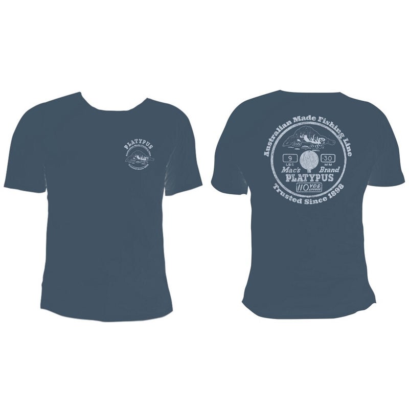 Buy XXL Indigo Blue Platypus Fishing Line Vintage Tee Shirt