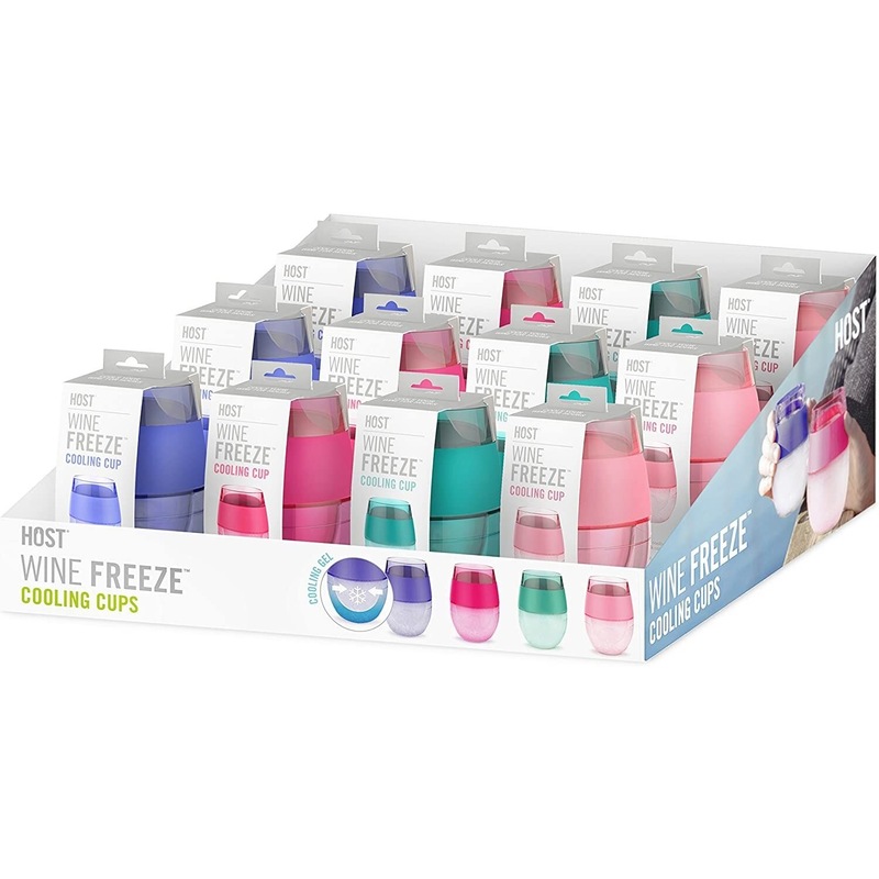 Buy 12 Wine FREEZE™ Cooling Cups in Assorted Translucent Colours MyDeal