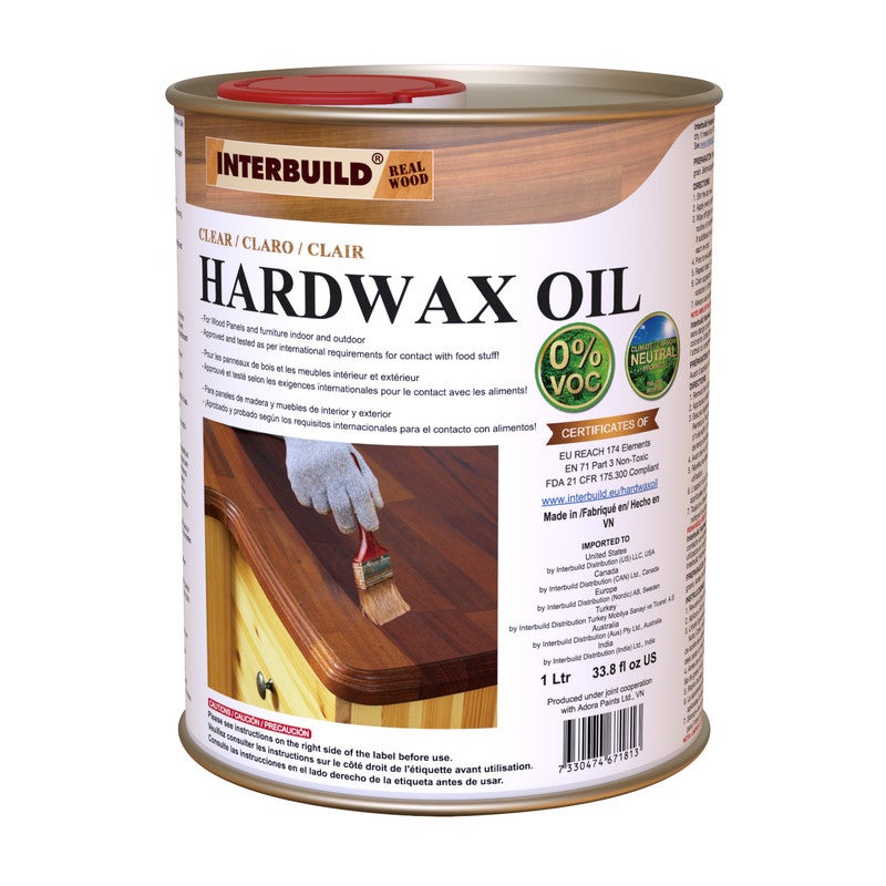 Buy REAL WOOD Hardwax Oil, Food Safe Wood Finish Oil for Cutting Boards,  Decking, or Furniture, Zero VOC, 1000ml/can - MyDeal