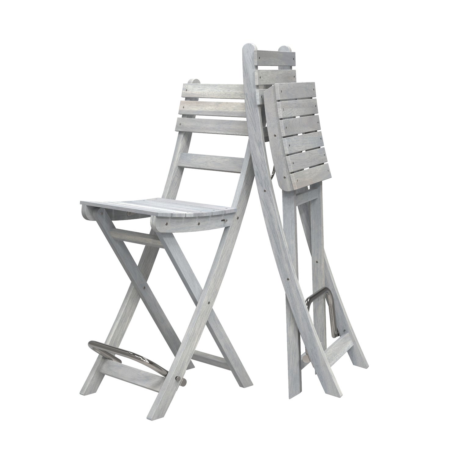 folding bar stool white