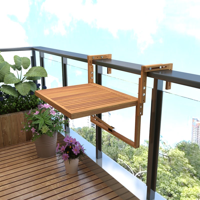 Buy Toronto Hanging Balcony Folding Deck Table - MyDeal